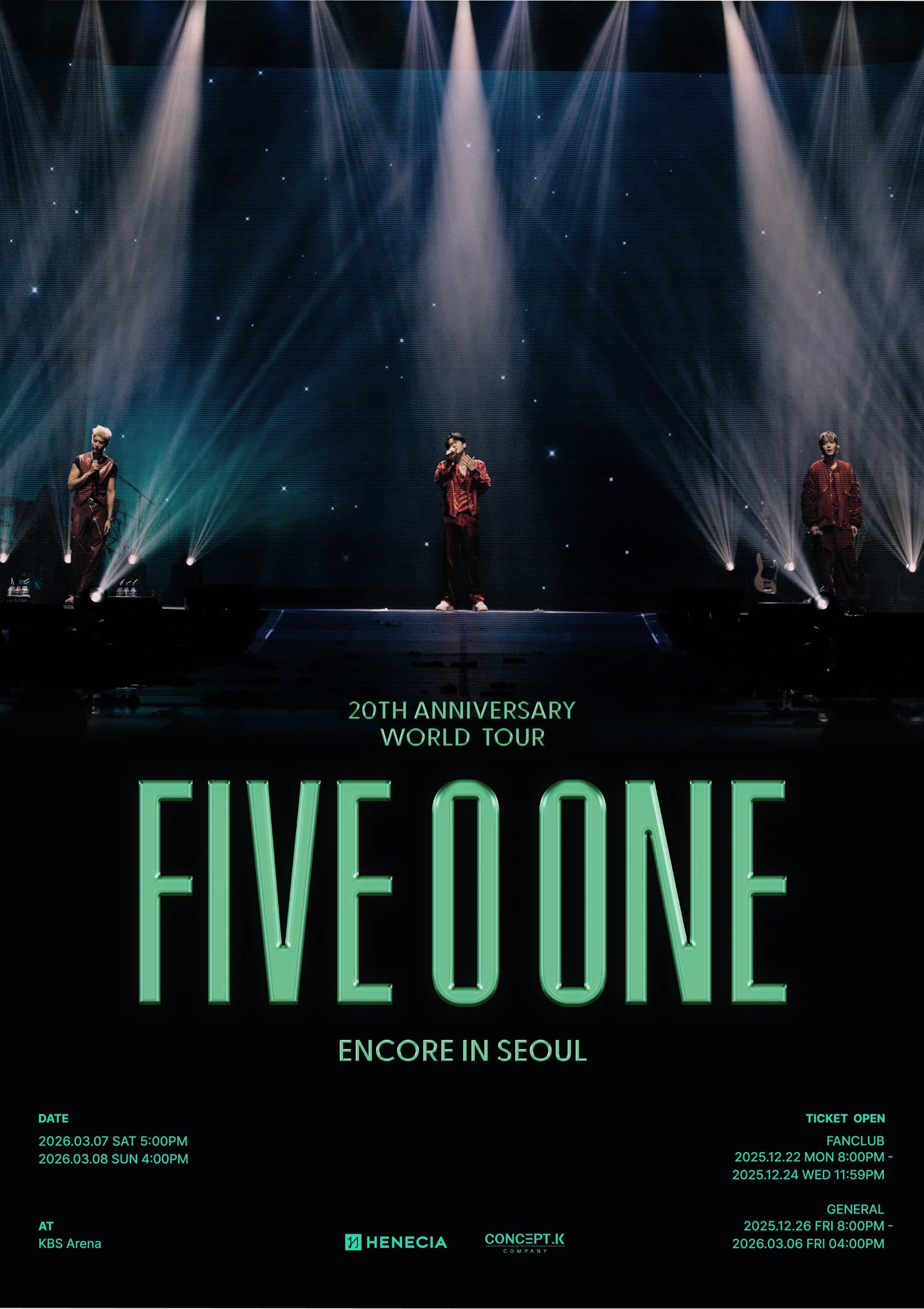 FIVE O ONE: 20th Anniversary World Tour [서울 (앵콜) ]
